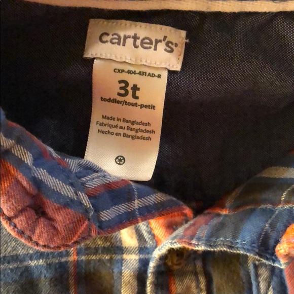 Carter's plaid button down - Picture 2 of 6